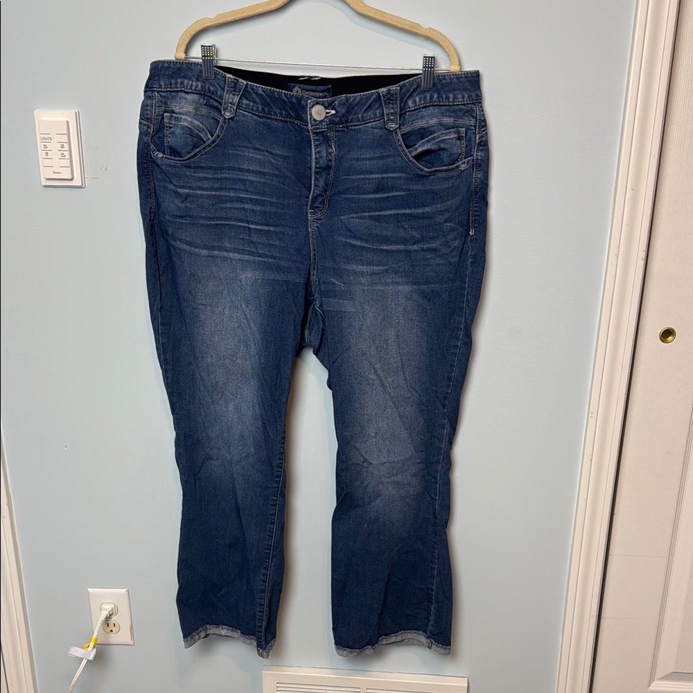 Democracy Dark Blue Straight Leg Jeans